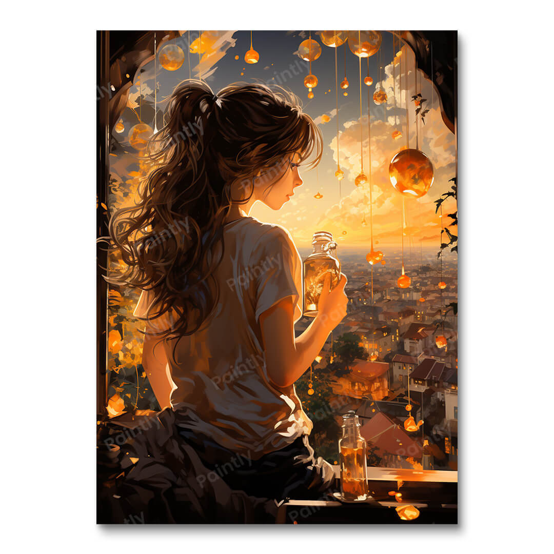 Golden Gaze (Diamond Painting) Diamond Painting kit