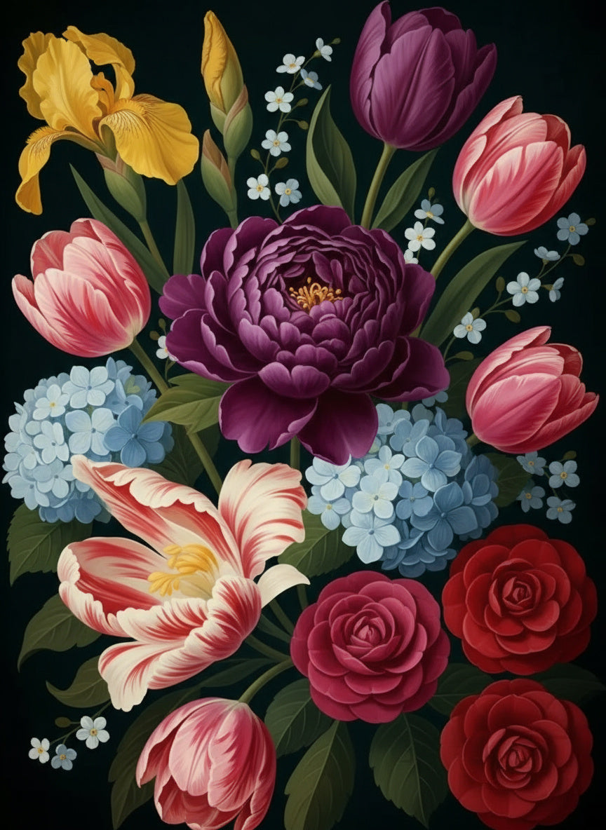 Fleur Éternelle (Board Canvas)