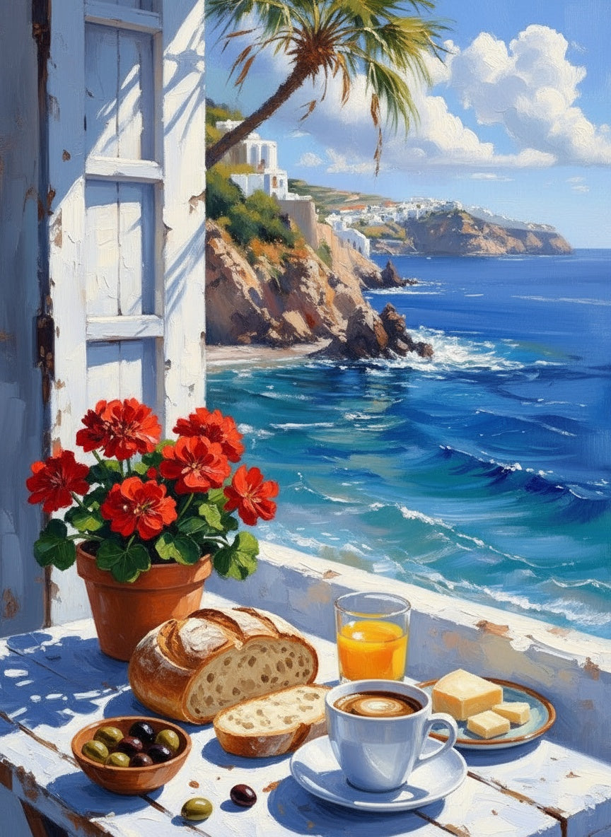 Breakfast by the Sea (Diamond Painting) Diamond Painting kit