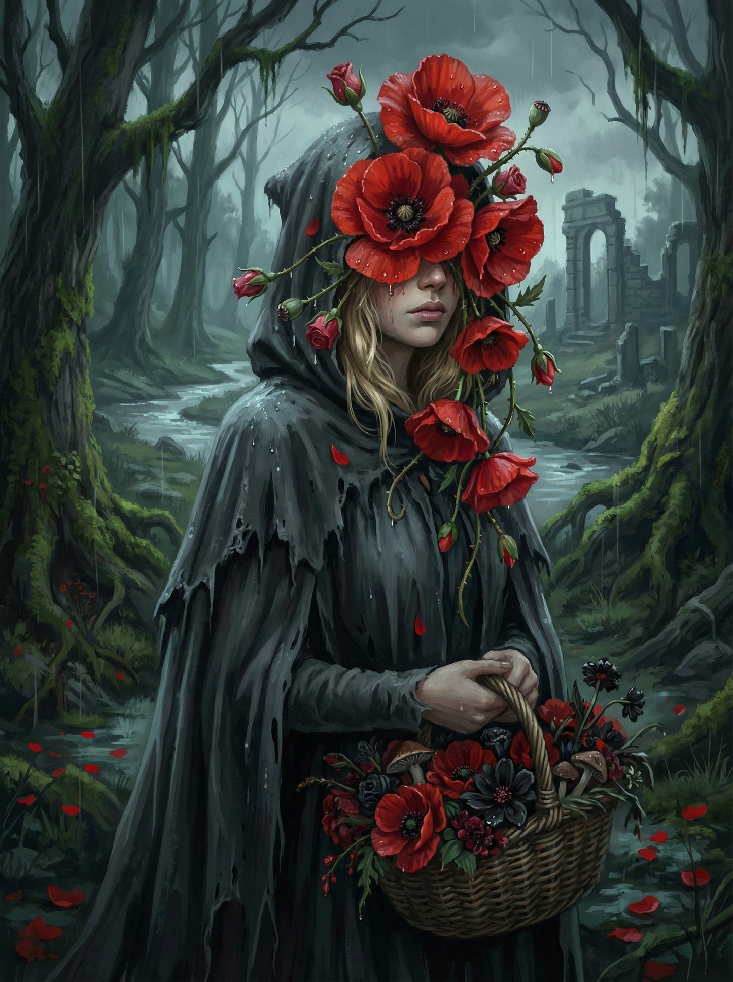 Poppy Forest Veil (Diamond Painting) Diamond Painting kit