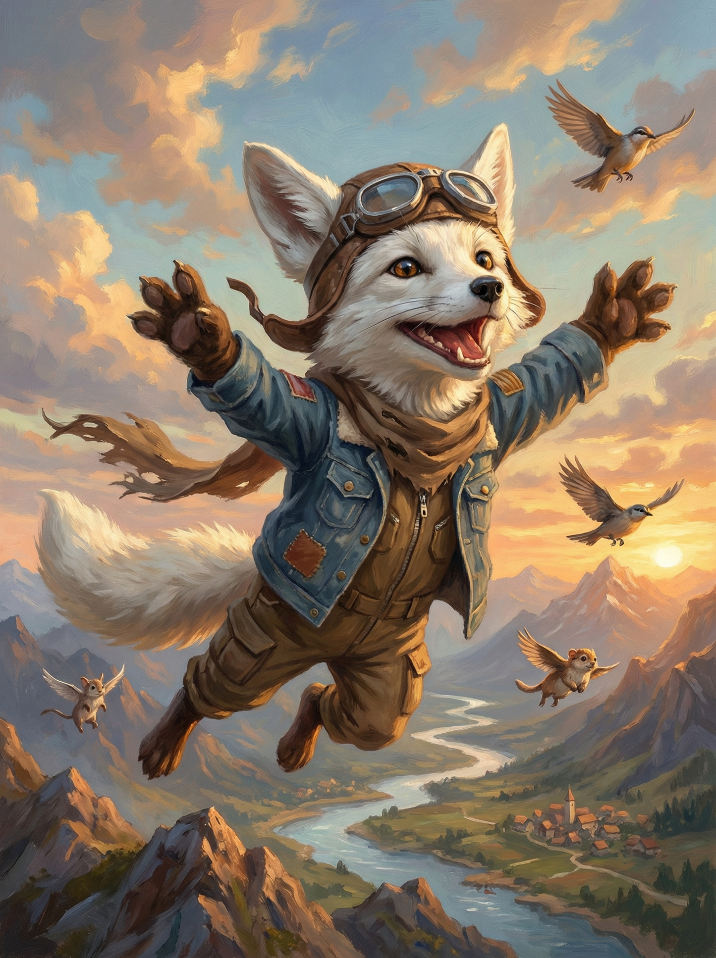 Skybound Fox Adventurer (Diamond Painting) Diamond Painting kit