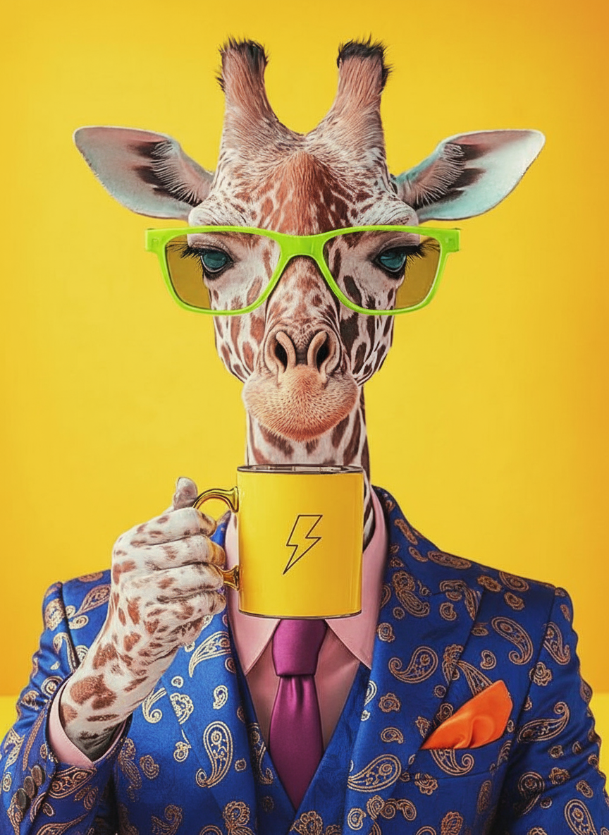 Morning Mojo Giraffe (Diamond Painting) Diamond Painting kit