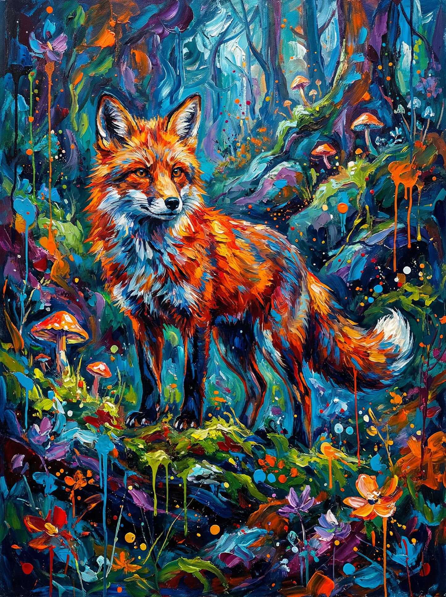 Mystic Forest Fox (Diamond Painting)