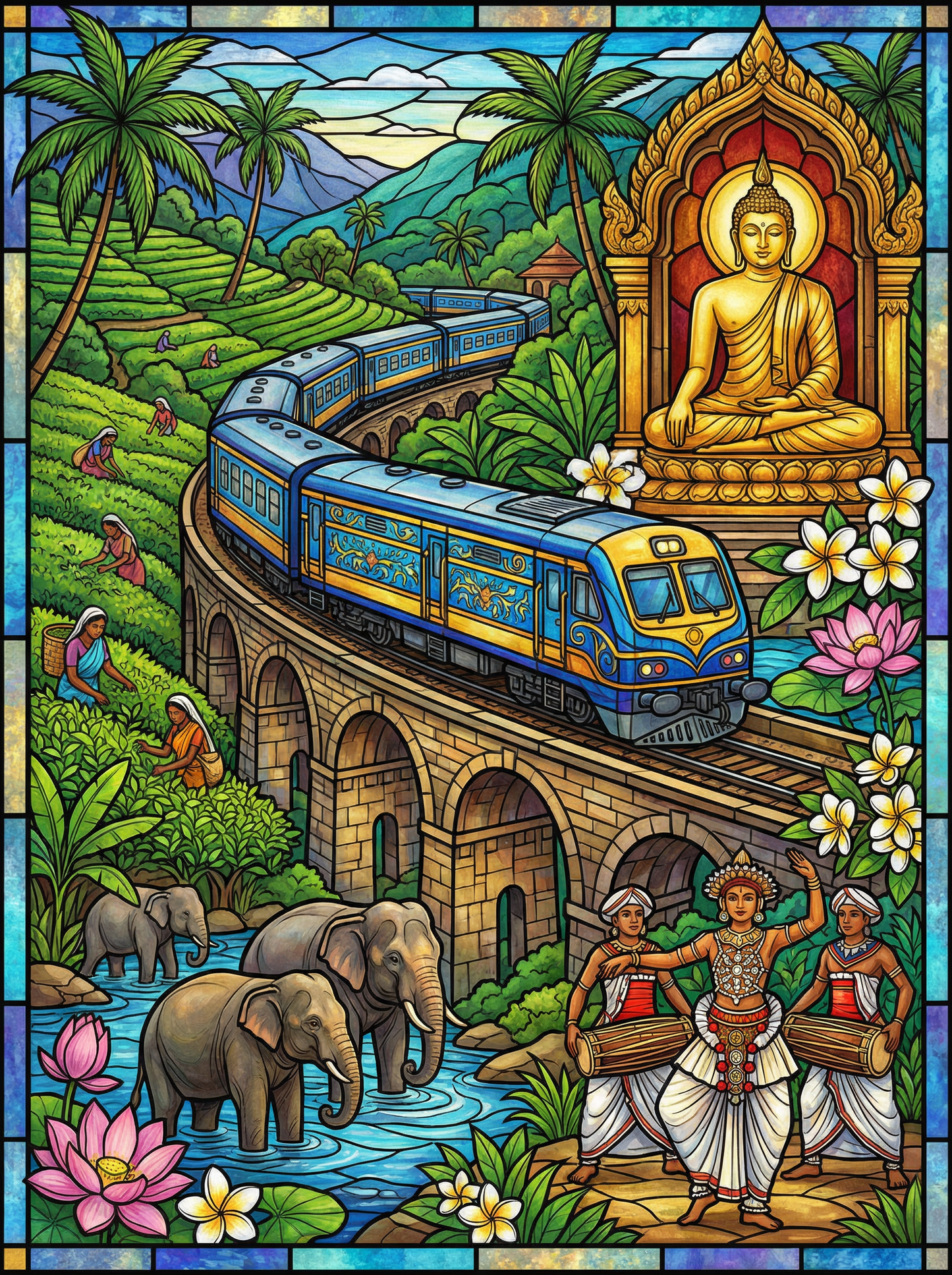 Sri Lankan Heritage Journey (Diamond Painting) Diamond Painting kit