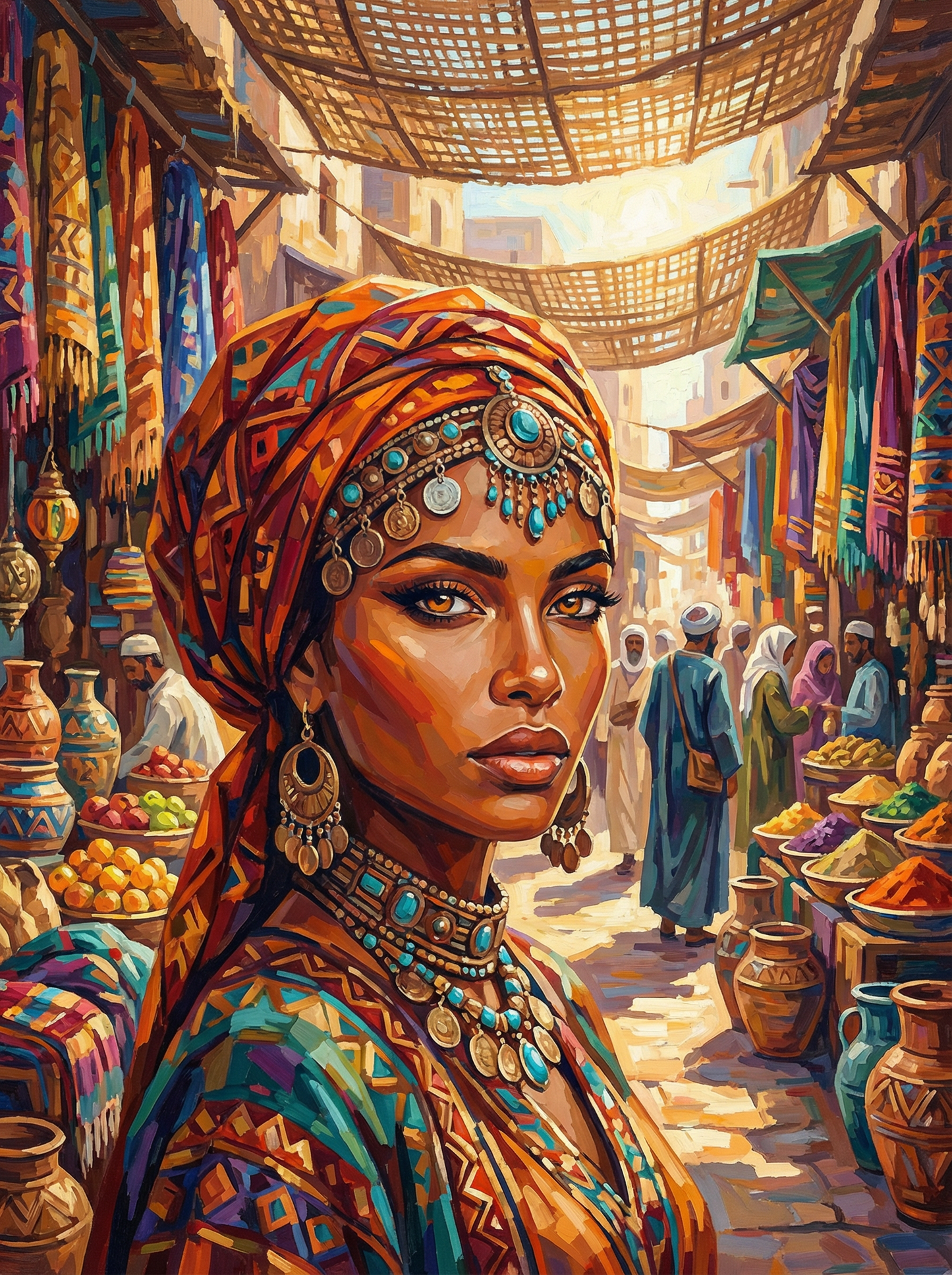 Sunlit Souk Muse (Diamond Painting) Diamond Painting kit