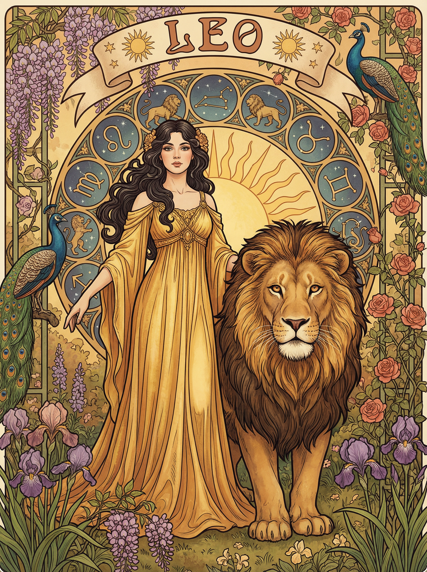 Leo Golden Majesty (Diamond Painting) Diamond Painting kit