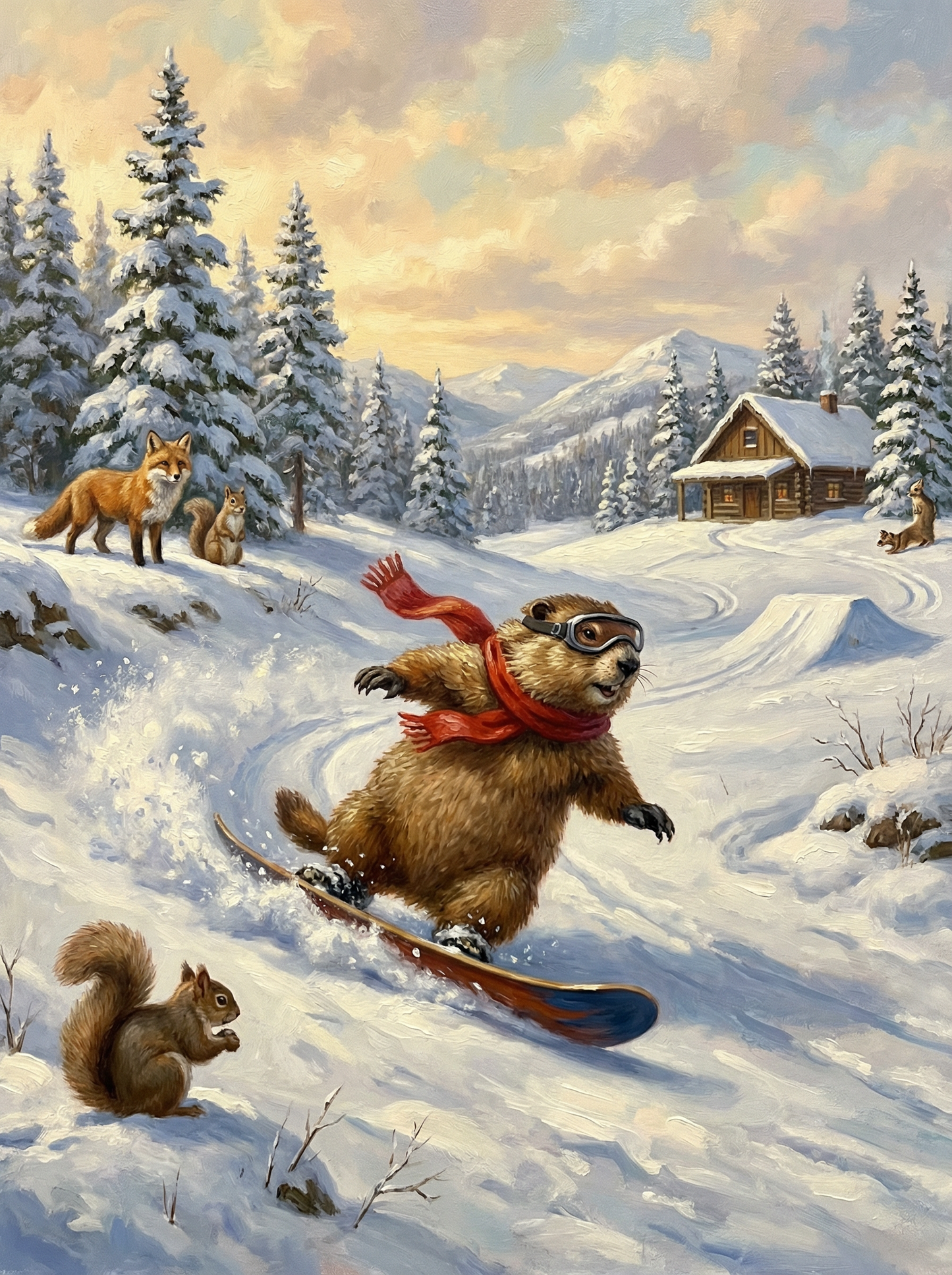 Snowy Slope Adventurer (Diamond Painting) Diamond Painting kit