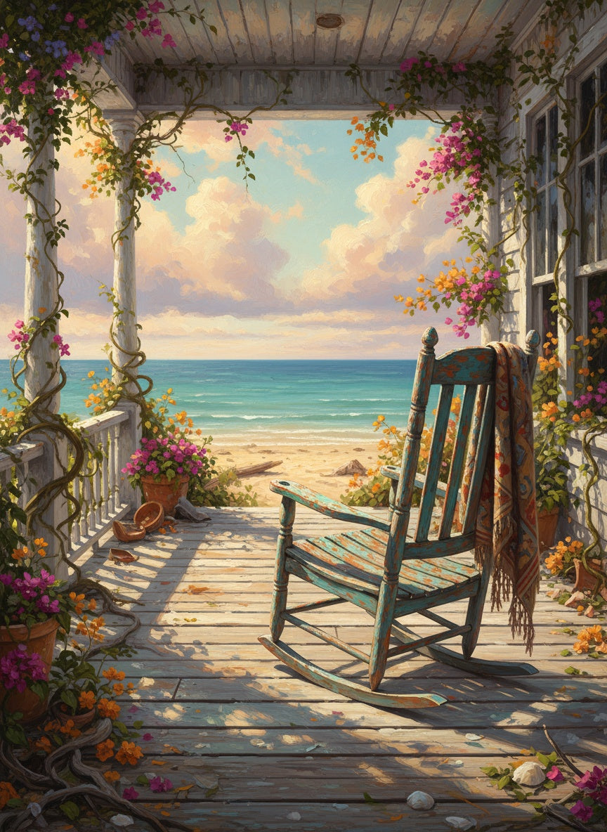 Morning by the Sea (Board Canvas)