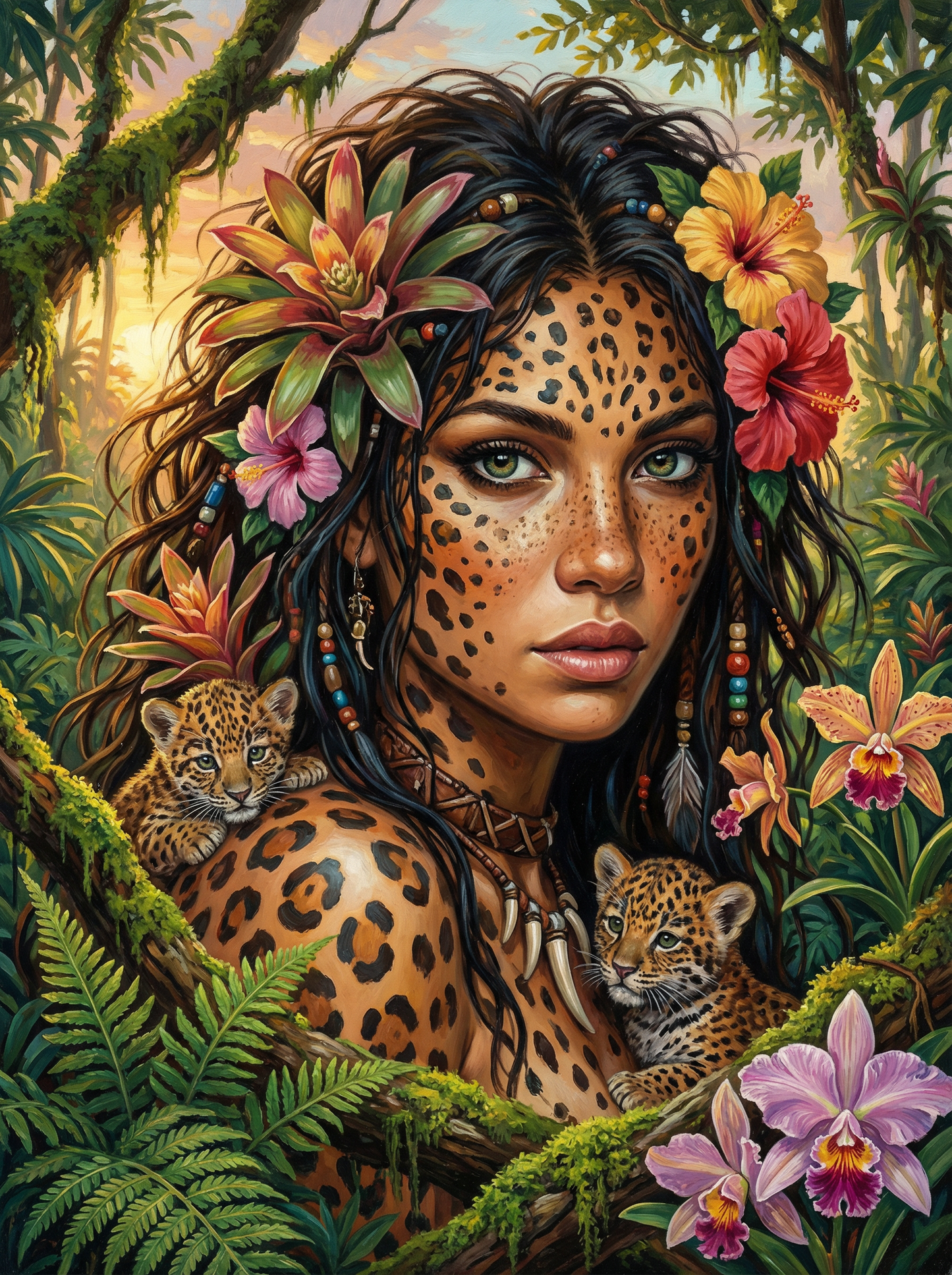 Leopard Spirit Mother (Diamond Painting)