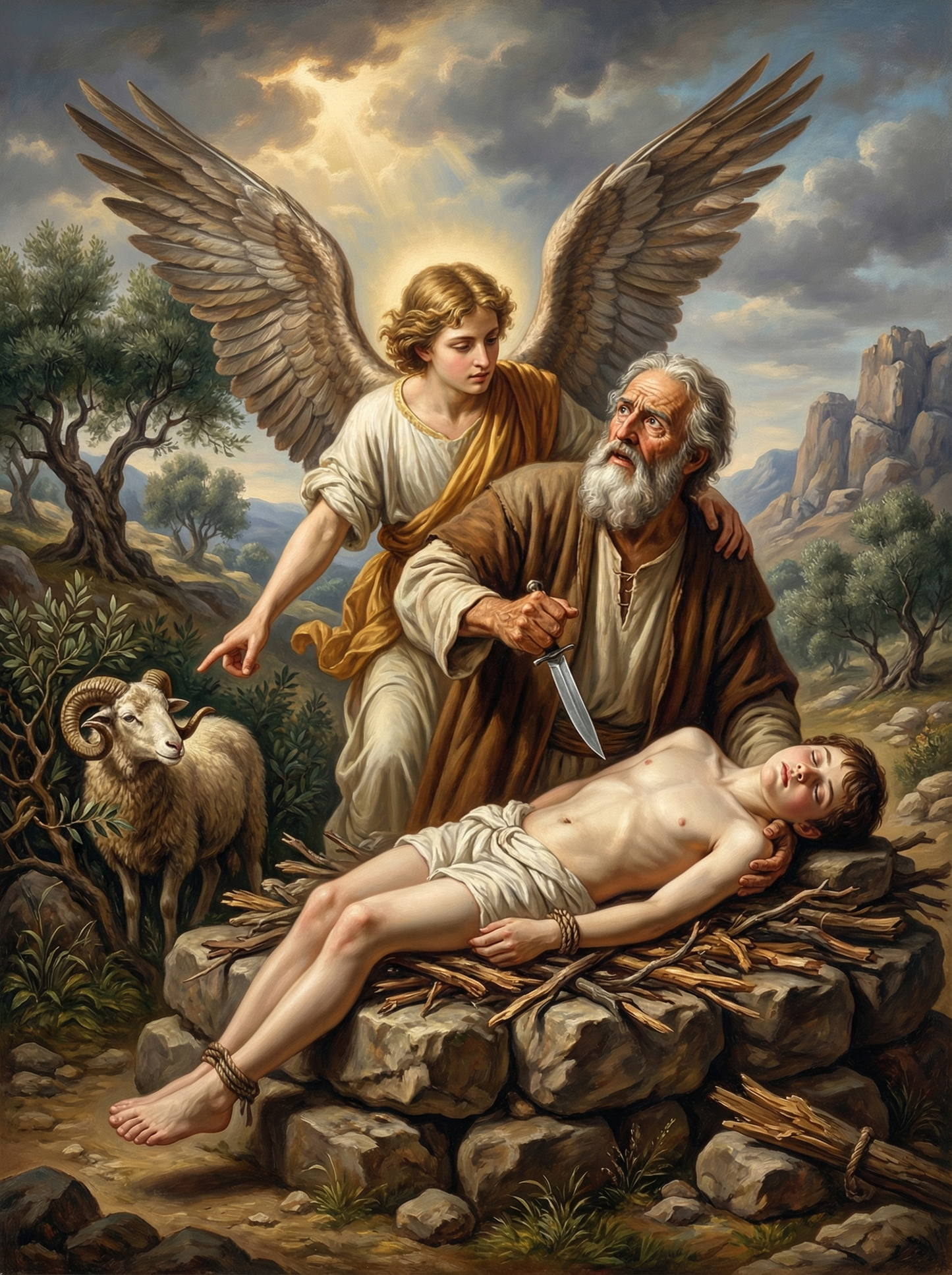 Abraham & Isaac on the Mountain (Diamond Painting) Diamond Painting kit