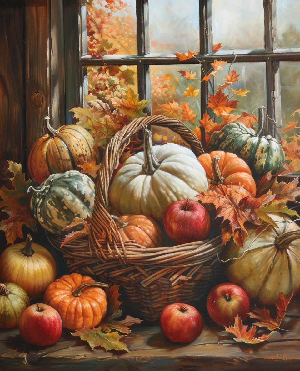 Autumn Window Glimpse (Diamond Painting) Diamond Painting kit