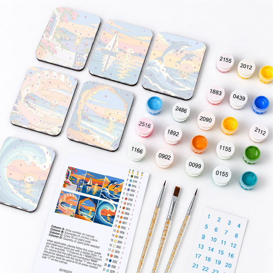 Fridge magnet kit contents