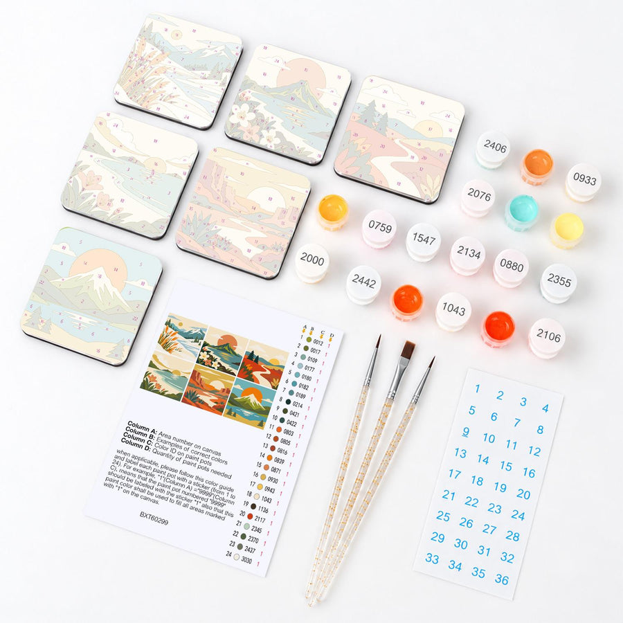 Fridge magnet kit contents