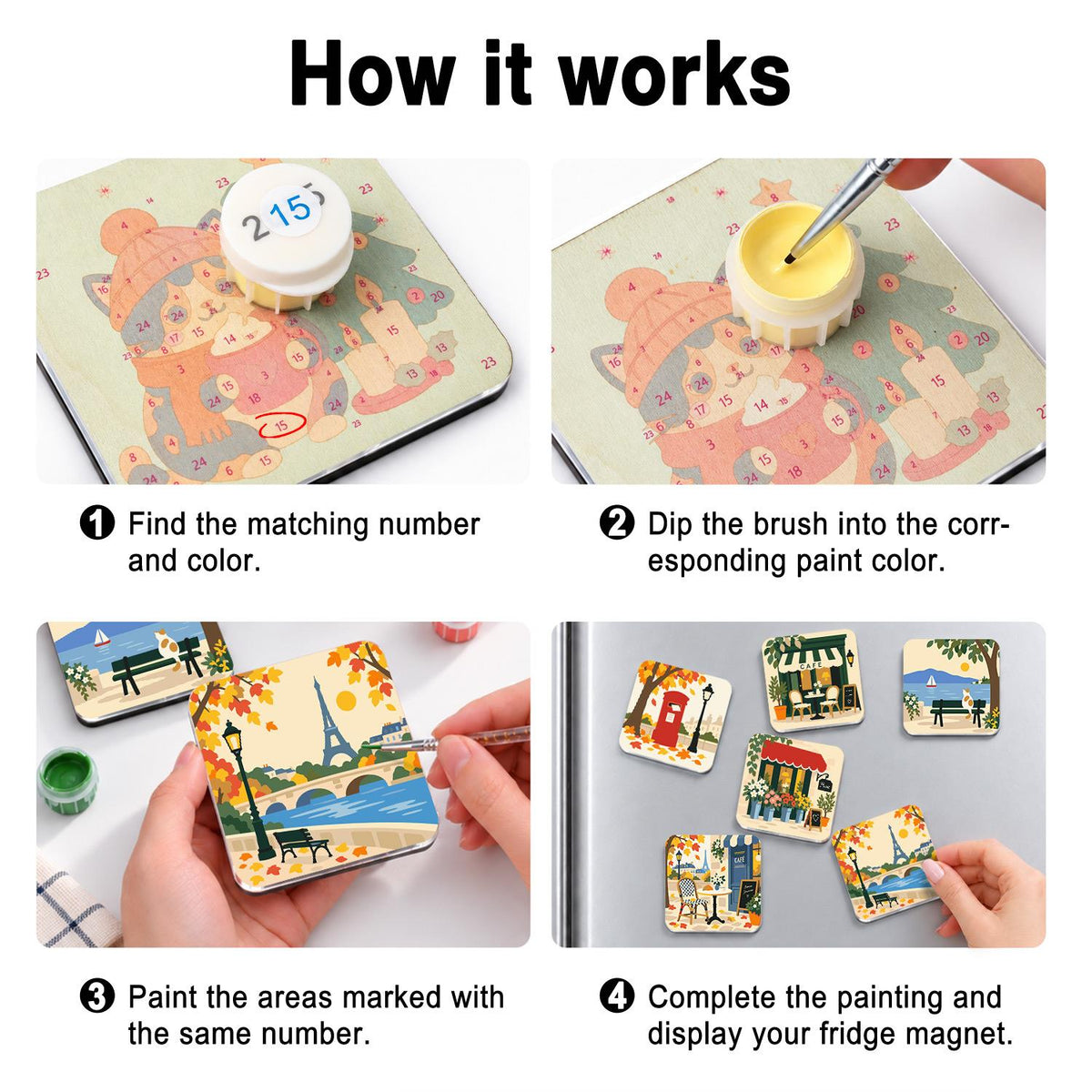 Autumn Café Street Corners fridge magnets – image 4