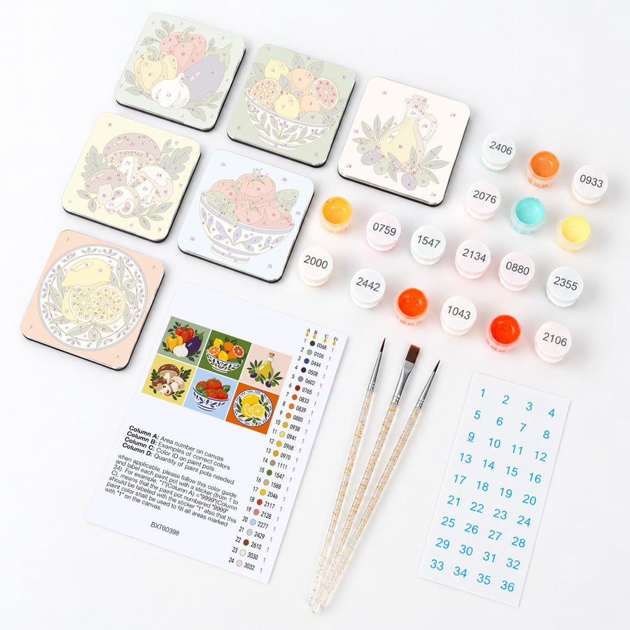 Fridge magnet kit contents