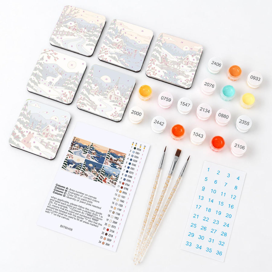 Fridge magnet kit contents