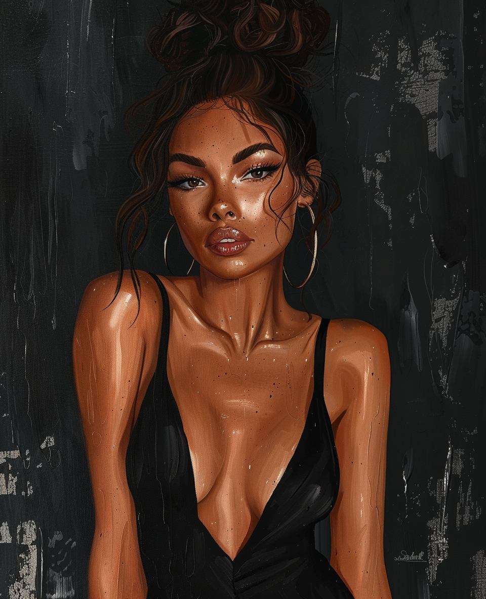 Black Dress Spotlight (Diamond Painting) Diamond Painting kit
