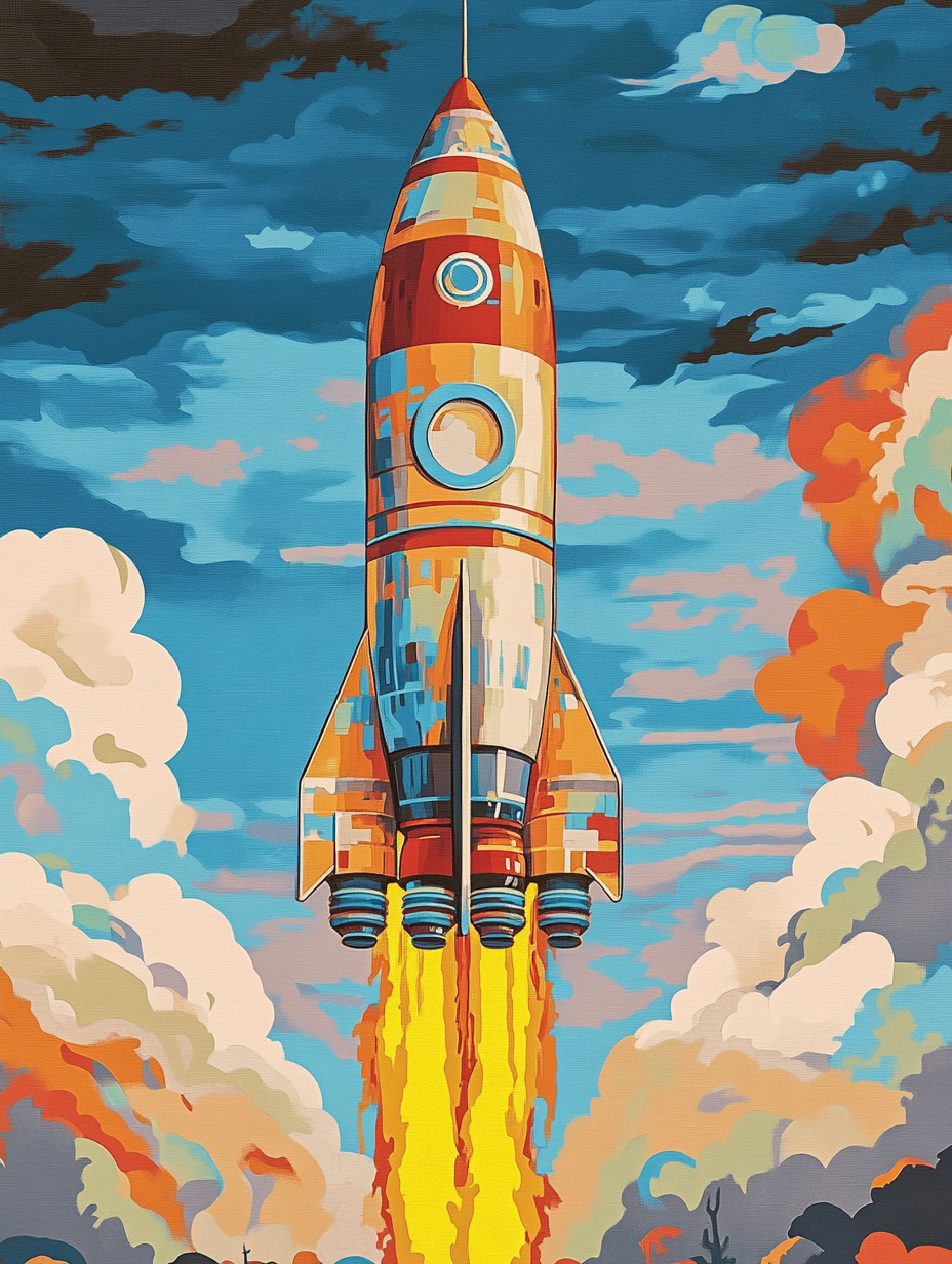 Blast-Off to the Sky (Diamond Painting) Diamond Painting kit
