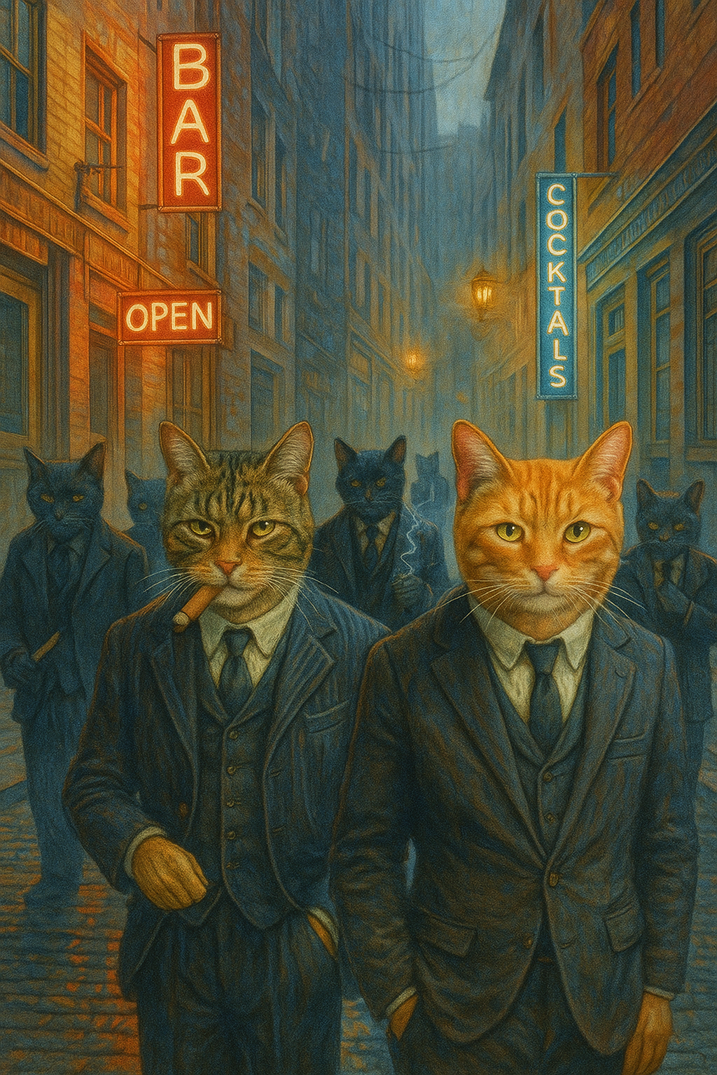 Cats of the Speakeasy (Diamond Painting)