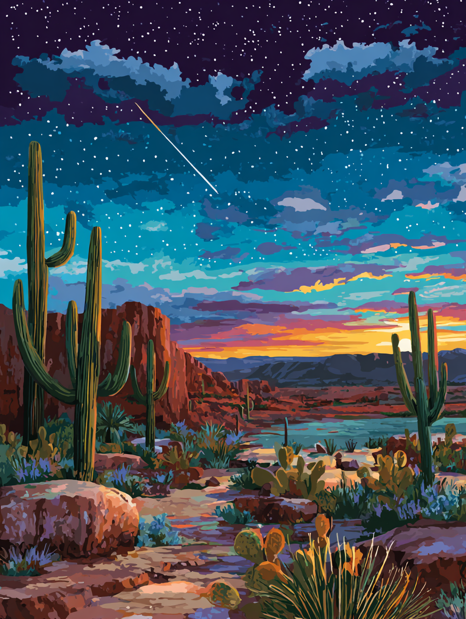 Desert Night Glow (Diamond Painting) Diamond Painting kit