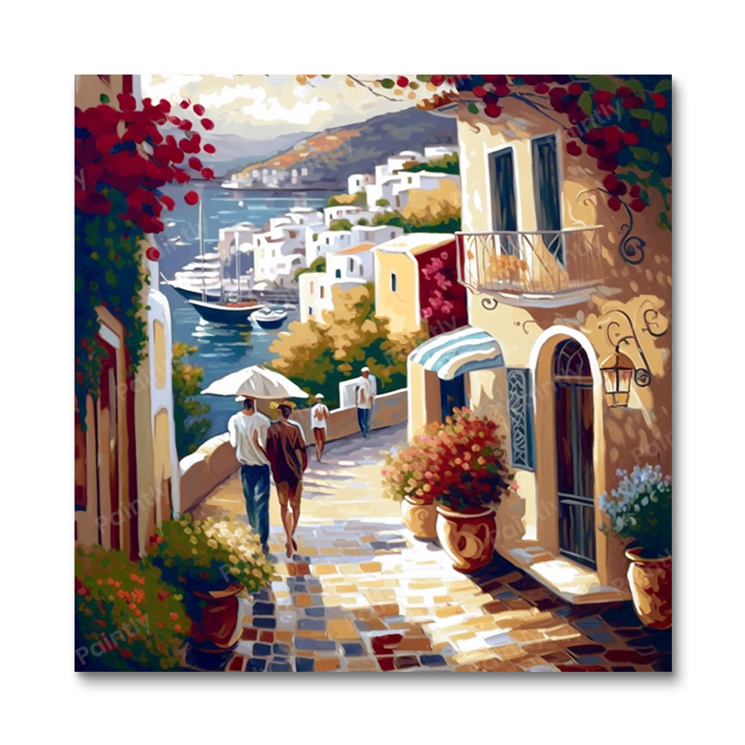 Italian Coastal Town IV (Diamond Painting) Diamond Painting kit