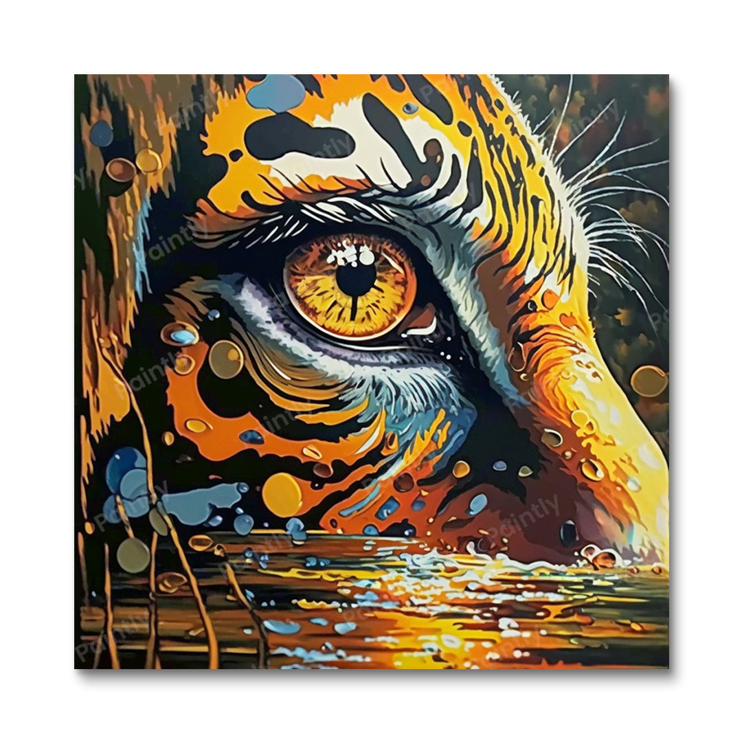 Spying Tiger (Diamond Painting) Diamond Painting kit