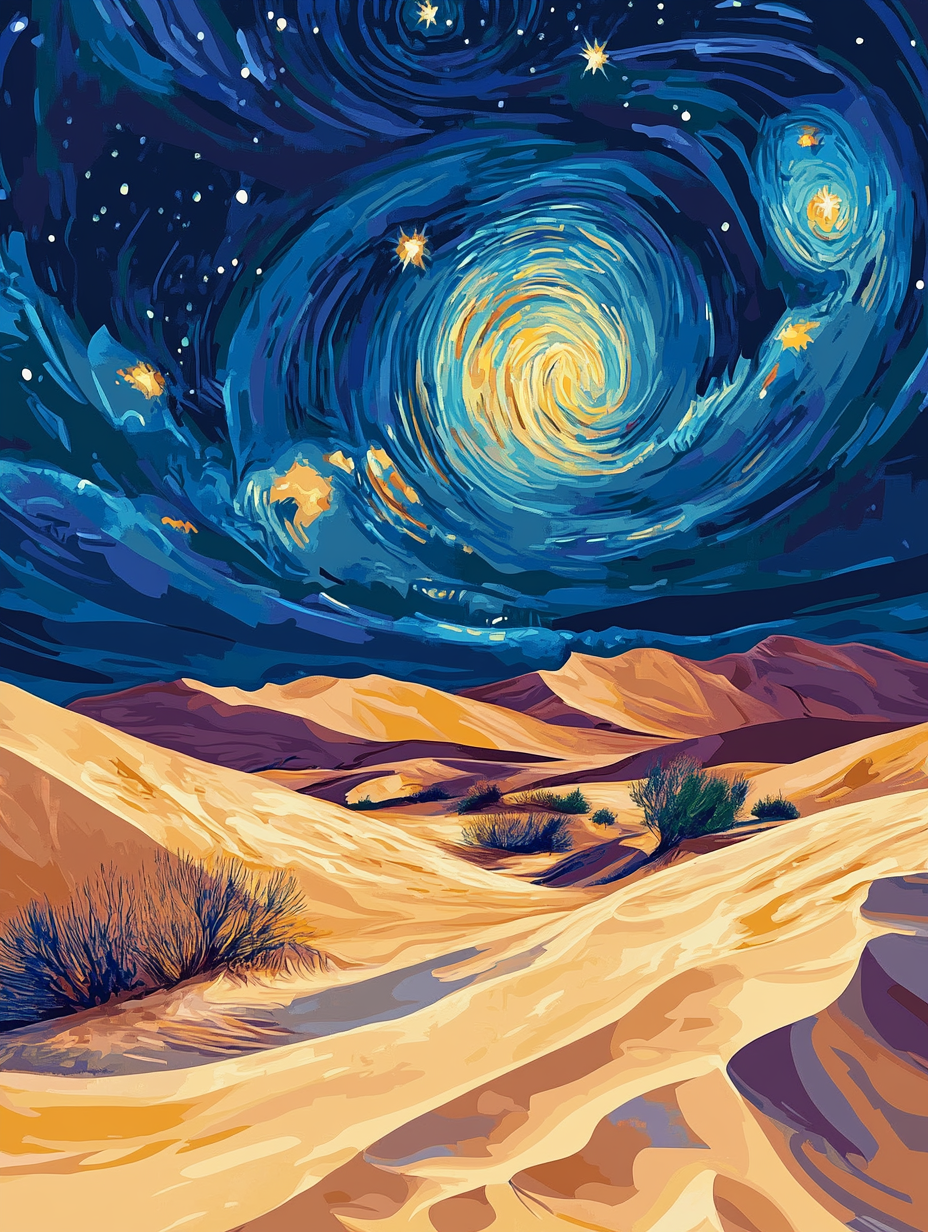 Dunes Under the Stars (Diamond Painting) Diamond Painting kit