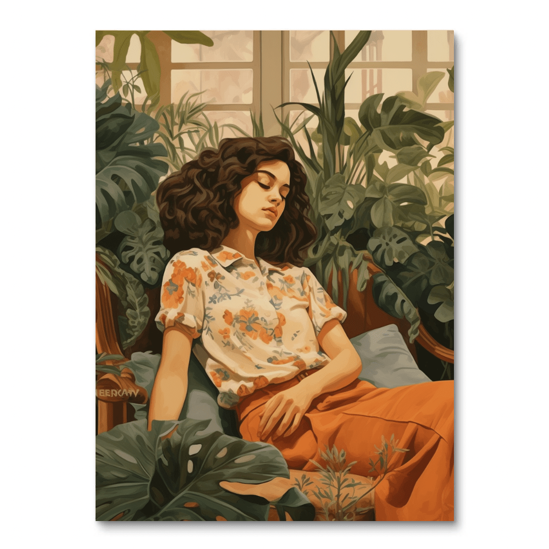 Leafy Lounge (Diamond Painting) Diamond Painting kit