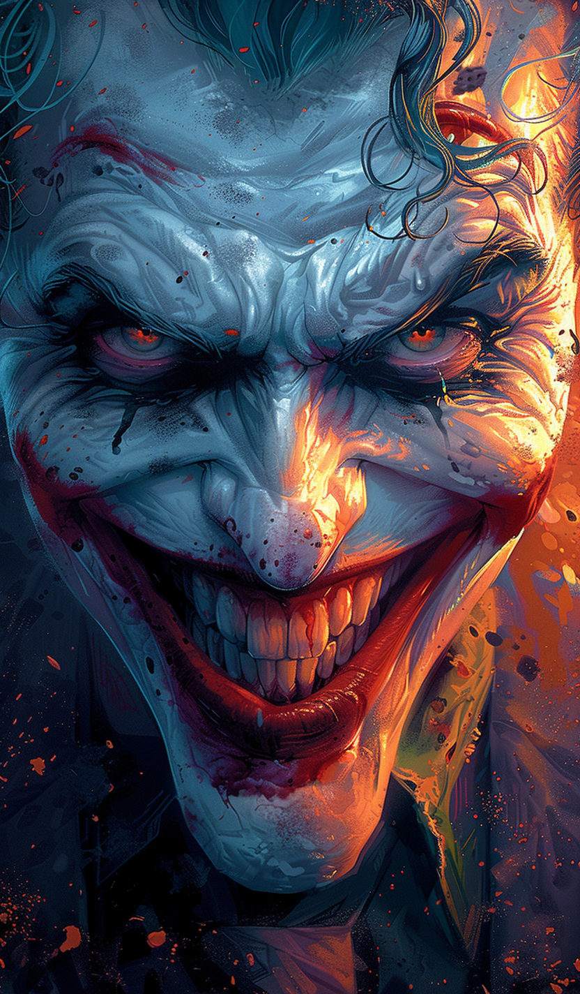 Fiery Villain Grin (Diamond Painting) Diamond Painting kit