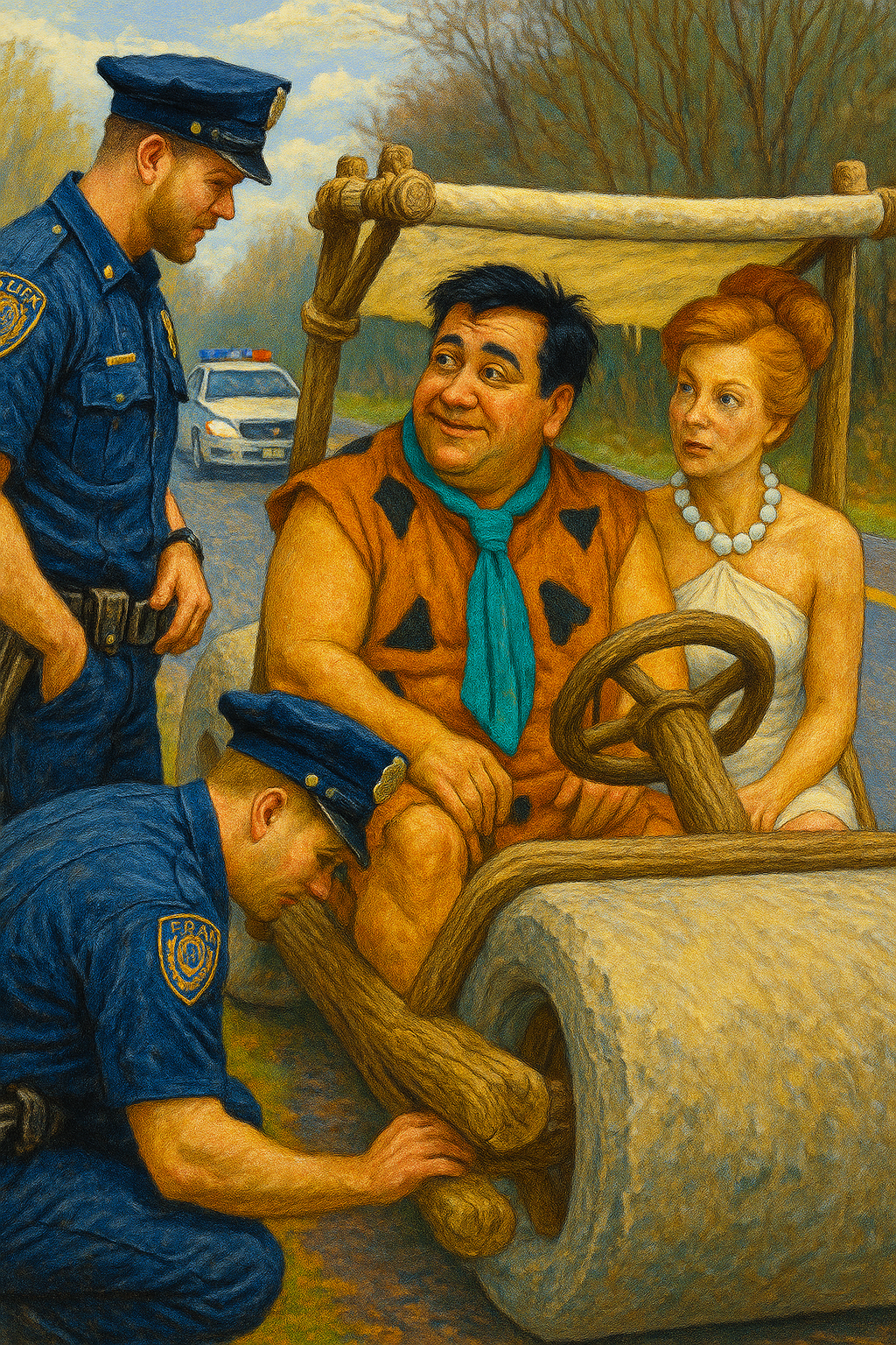 Flintstone's Road Trouble (Diamond Painting) Diamond Painting kit