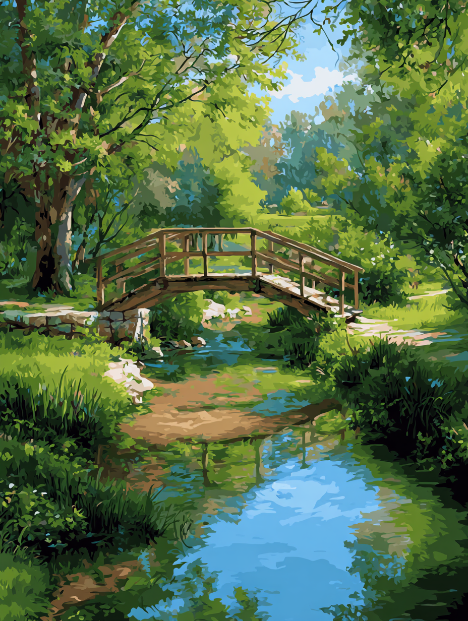 Forest Bridge (Diamond Painting) Diamond Painting kit