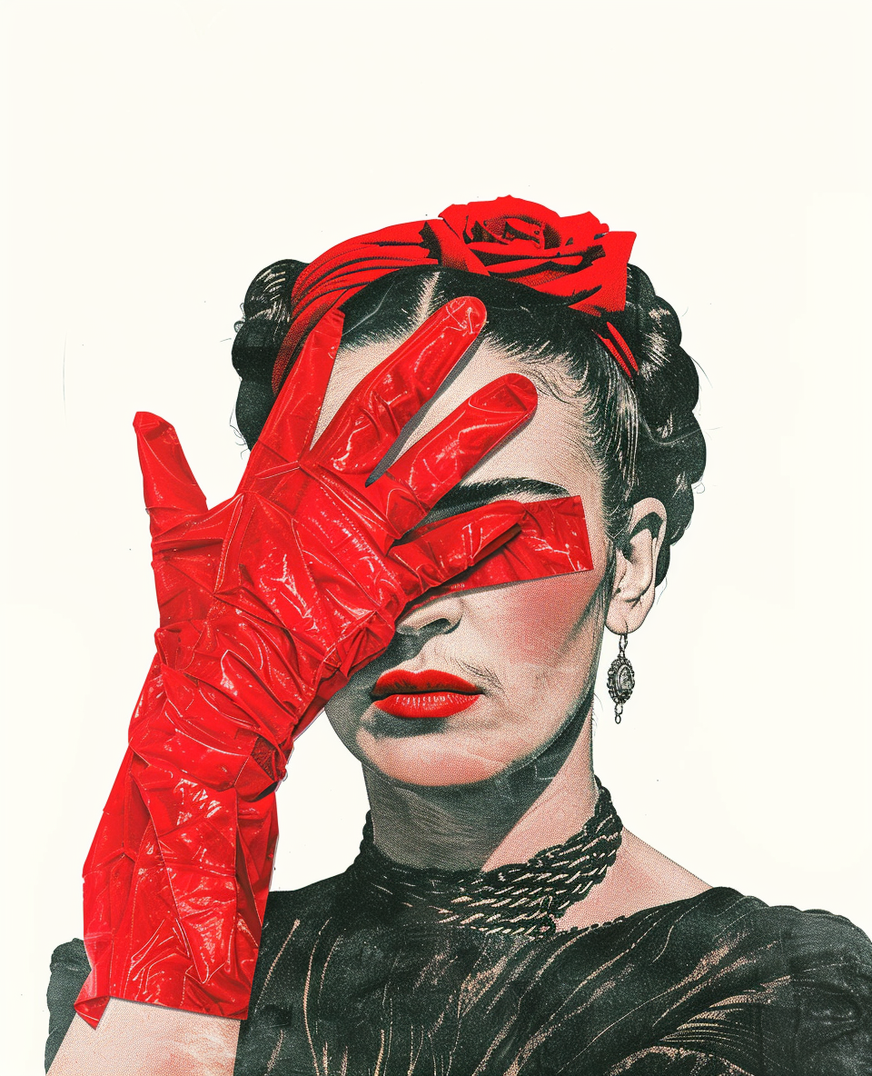 Frida Red Glove (Copy) (Diamond Painting) Diamond Painting kit
