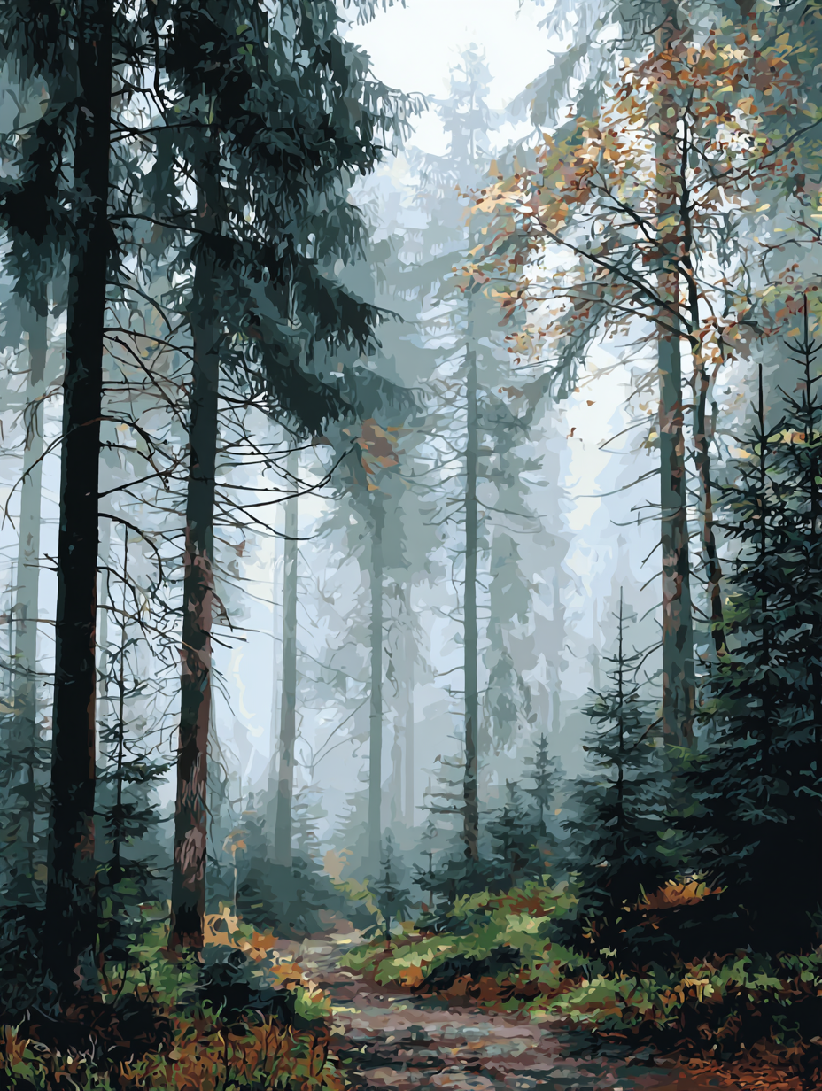 Ghostly Trees (Diamond Painting) Diamond Painting kit