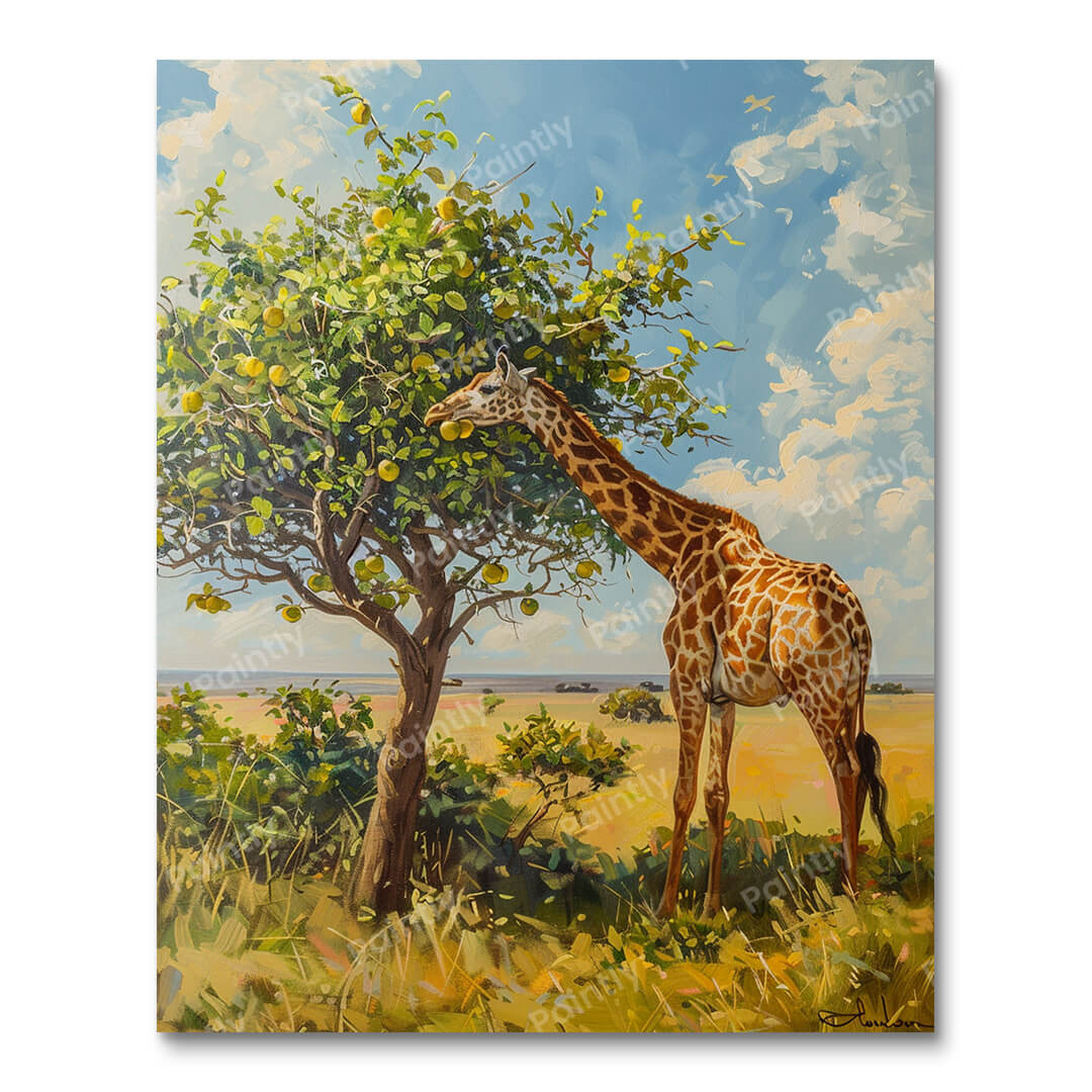 Giraffe Feast (Diamond Painting) Diamond Painting kit