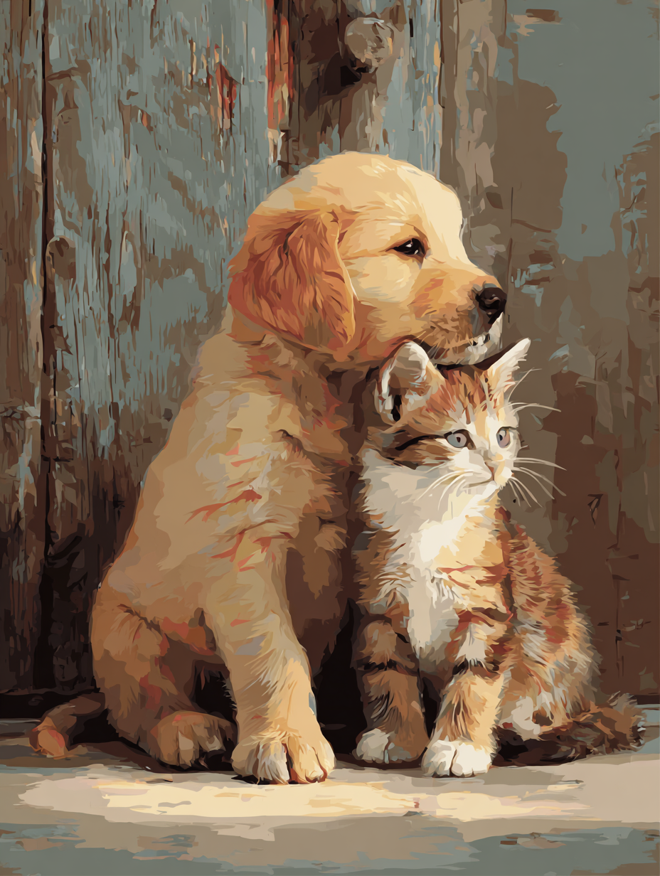 Golden Companions (Diamond Painting) Diamond Painting kit
