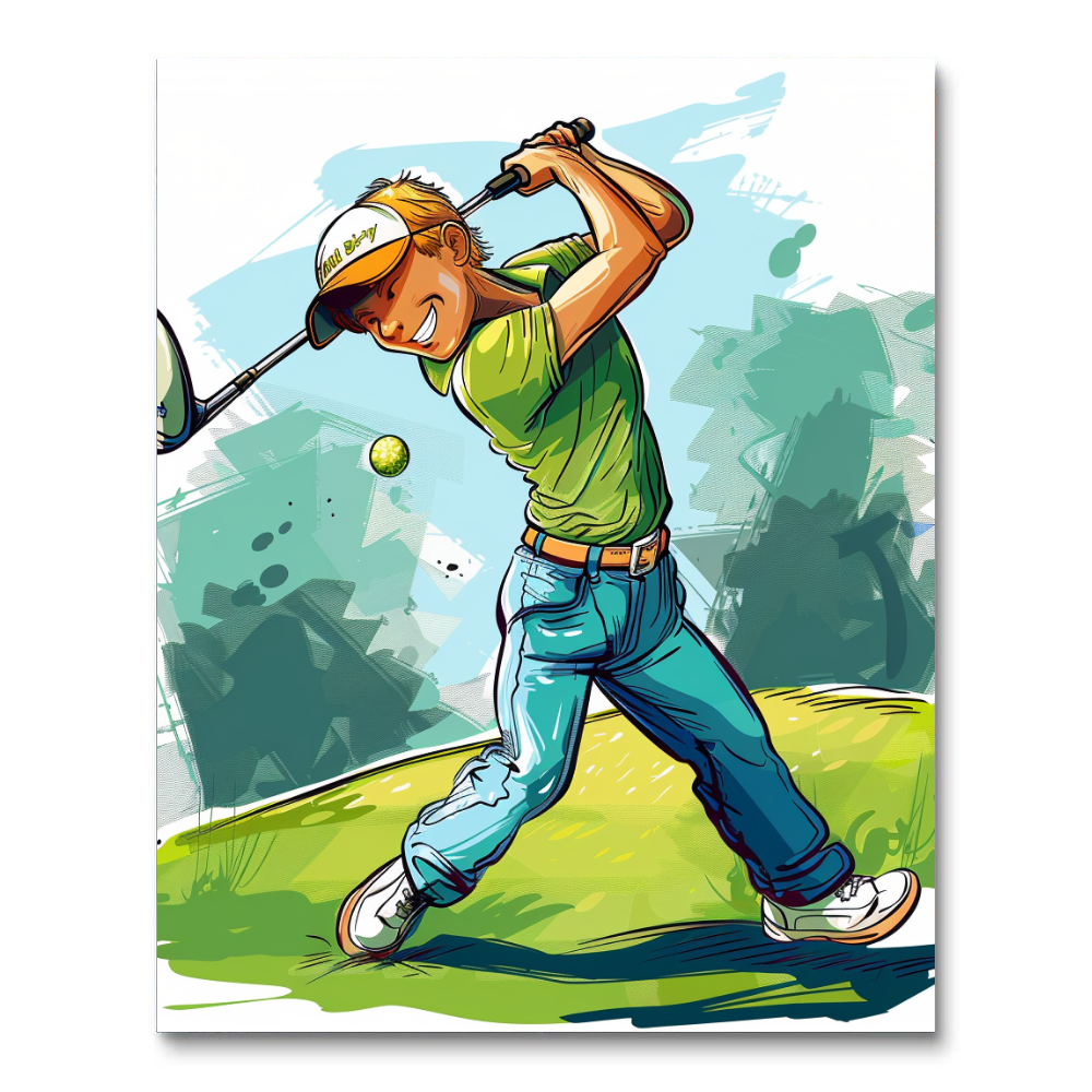 Golfing Galore (Diamond Painting) Diamond Painting kit