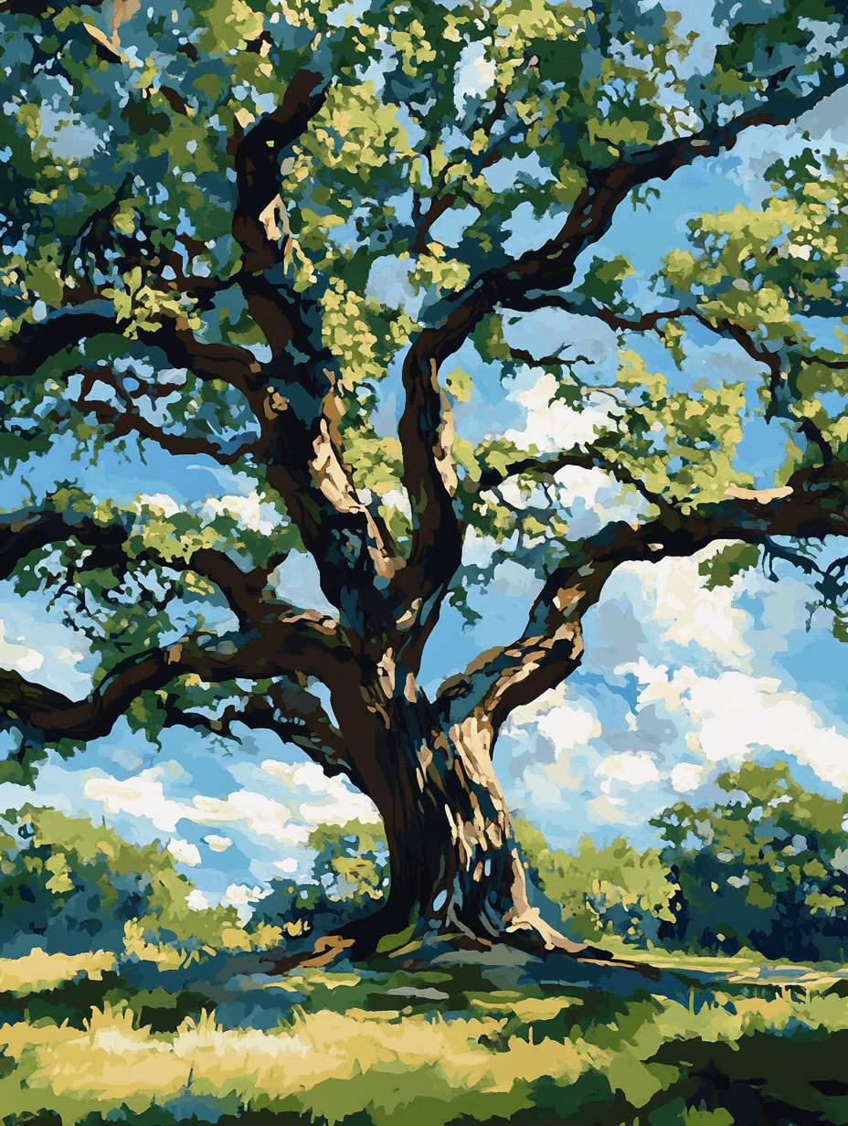 Grand Old Tree Meadow (Diamond Painting) Diamond Painting kit