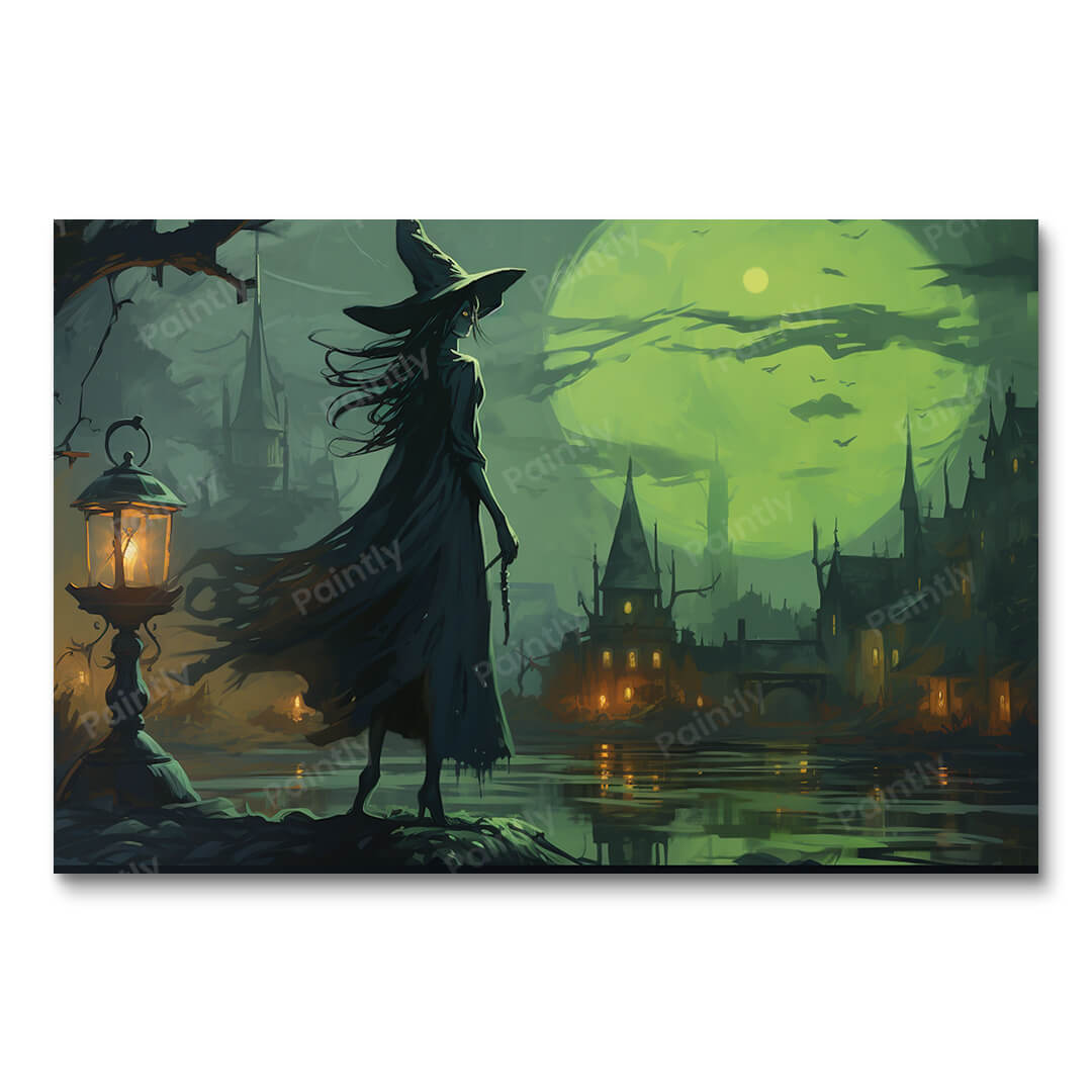 Green Witch's Lantern (Diamond Painting) Diamond Painting kit