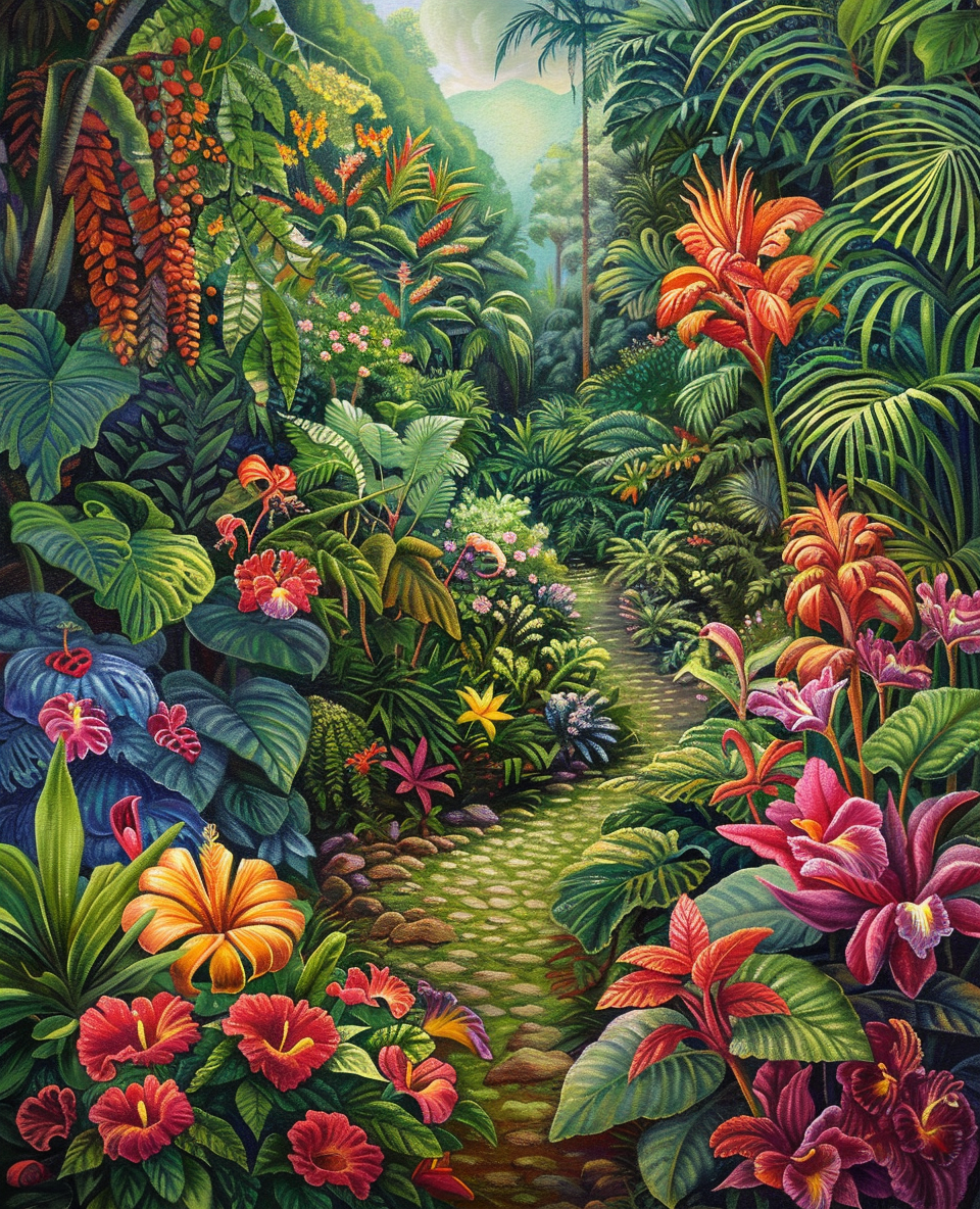 Hidden Jungle Path (Diamond Painting) Diamond Painting kit