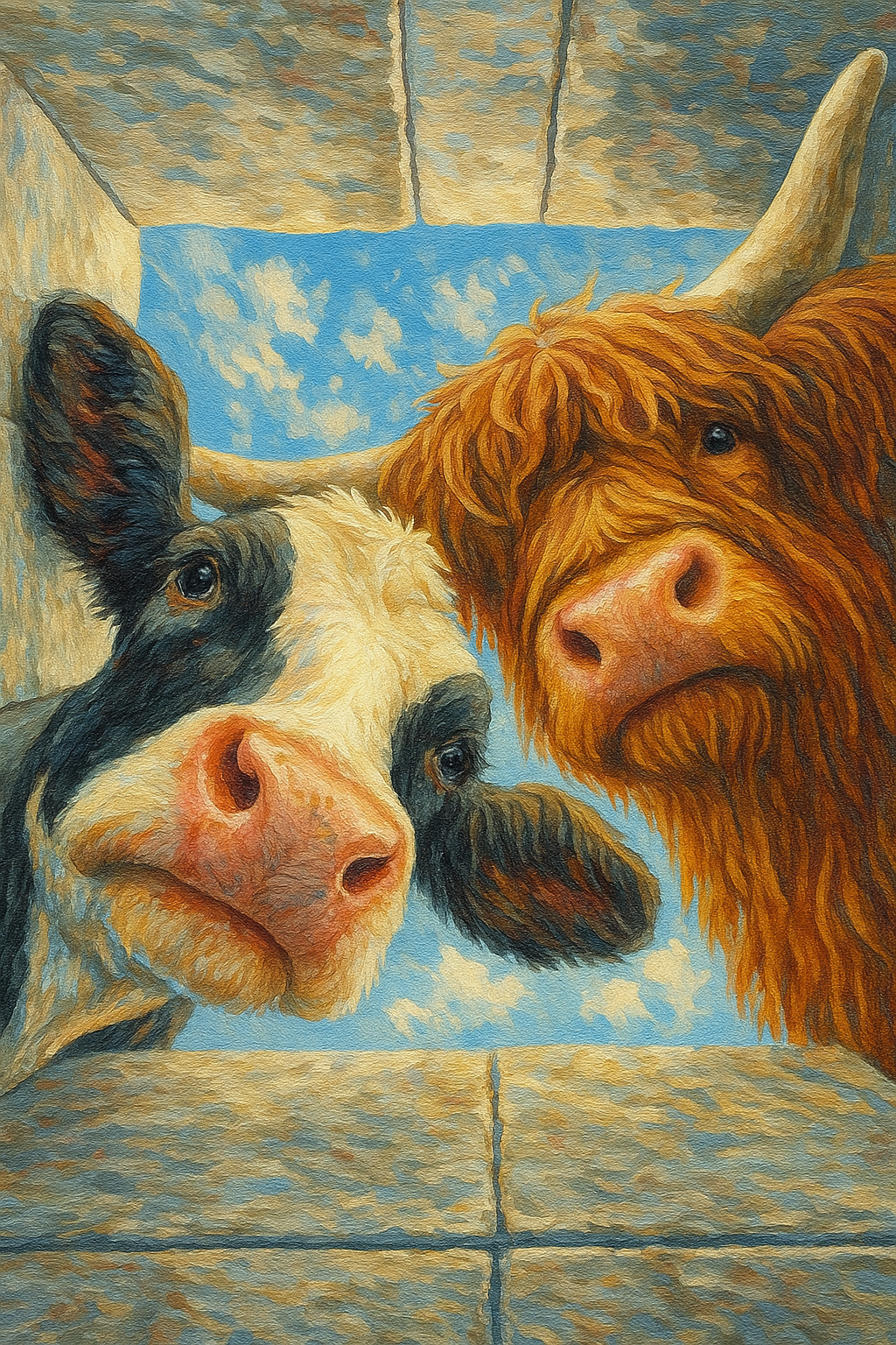 Highland and Holstein (Diamond Painting) Diamond Painting kit