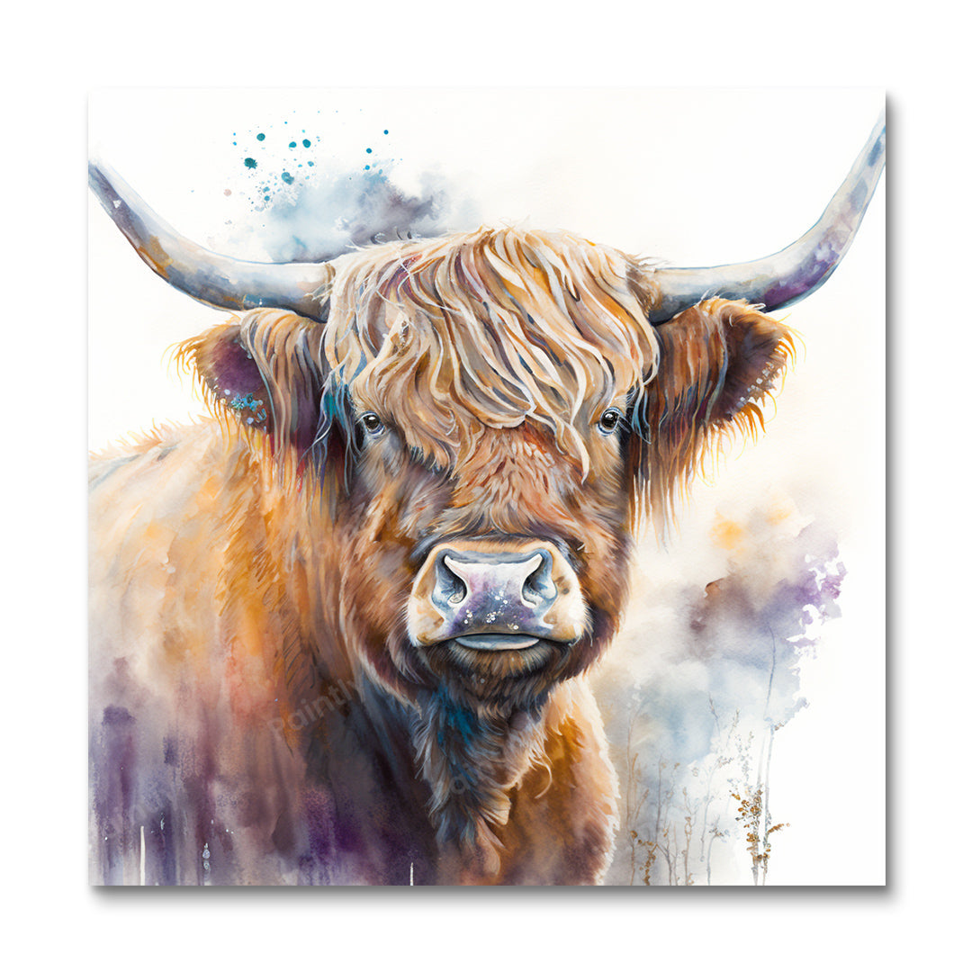Gracious Highland Cow I (Diamond Painting) Diamond Painting kit