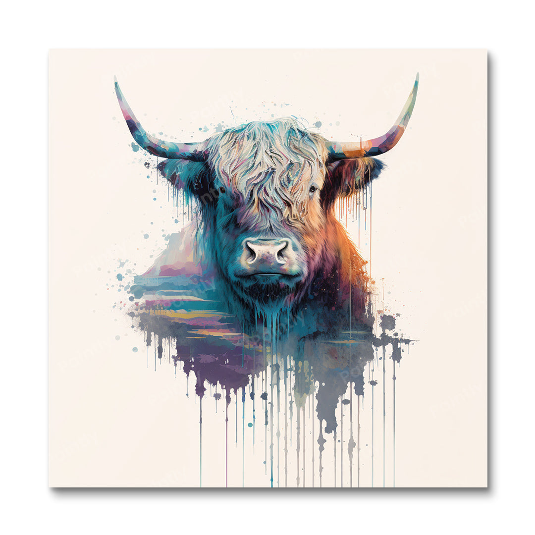 Highland Cow VI (Diamond Painting) Diamond Painting kit