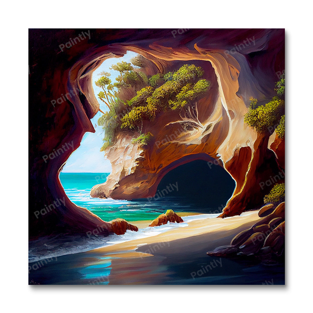 Grotto Track Ocean Road (Diamond Painting) Diamond Painting kit