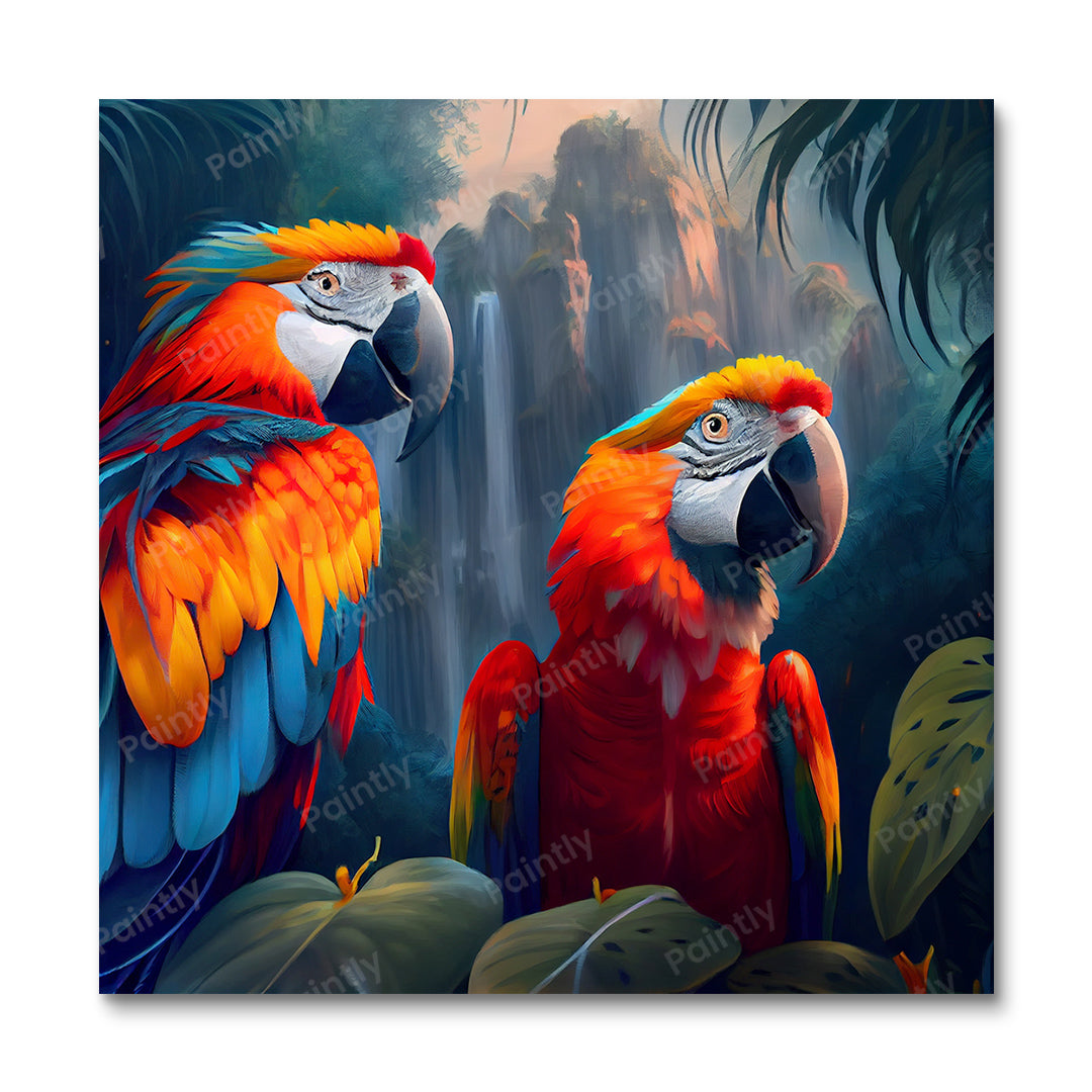Macaw Paradise I (Diamond Painting)