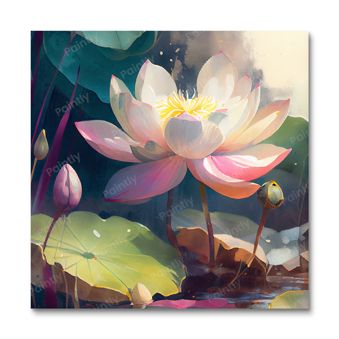 Lotus I (Diamond Painting) Diamond Painting kit