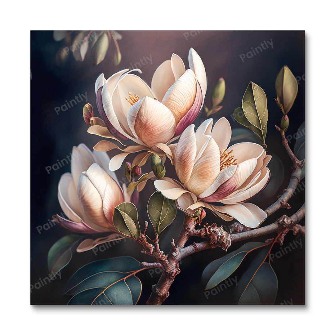 Magnolia Flowers VI (Diamond Painting) Diamond Painting kit