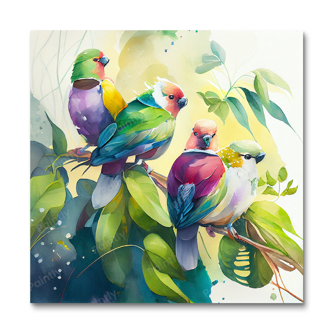 Multiple Birds VI (Diamond Painting) Diamond Painting kit