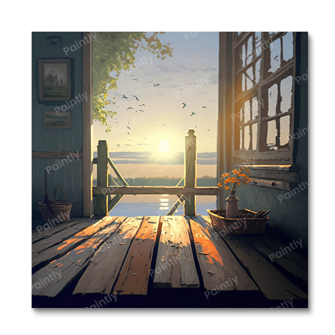 Godrays Boardwalk VI (Diamond Painting) Diamond Painting kit
