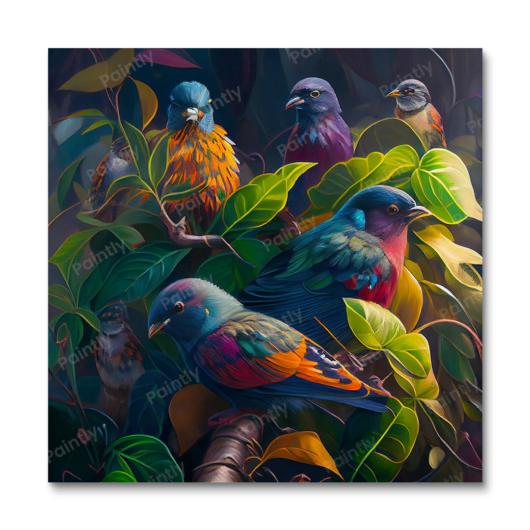 Multiple Birds II (Diamond Painting) Diamond Painting kit
