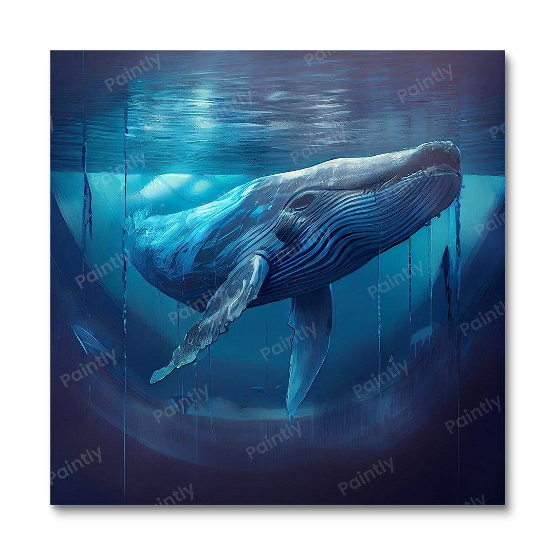 Majestic Blue Whale III (Diamond Painting) Diamond Painting kit